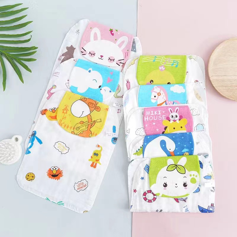 【新疆包邮】宝宝纱布吸汗巾婴儿童隔汗巾垫背幼儿园男女孩