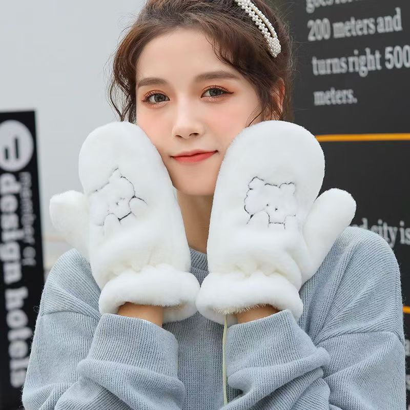 1122 冬季毛绒卡通手套 三楼