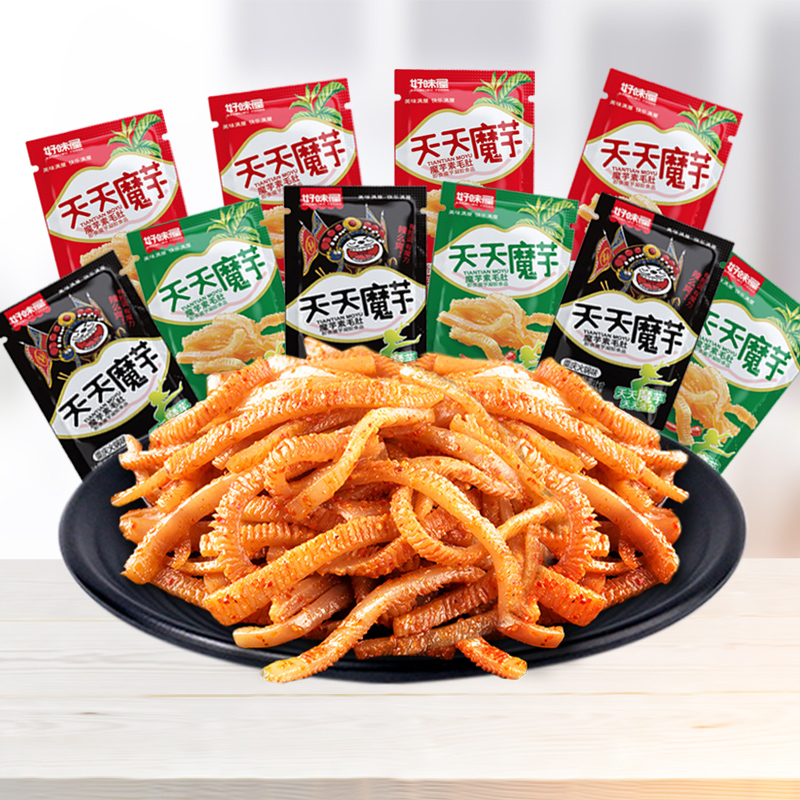 好味屋魔芋素毛肚香辣味小零食休闲解馋小吃小包装