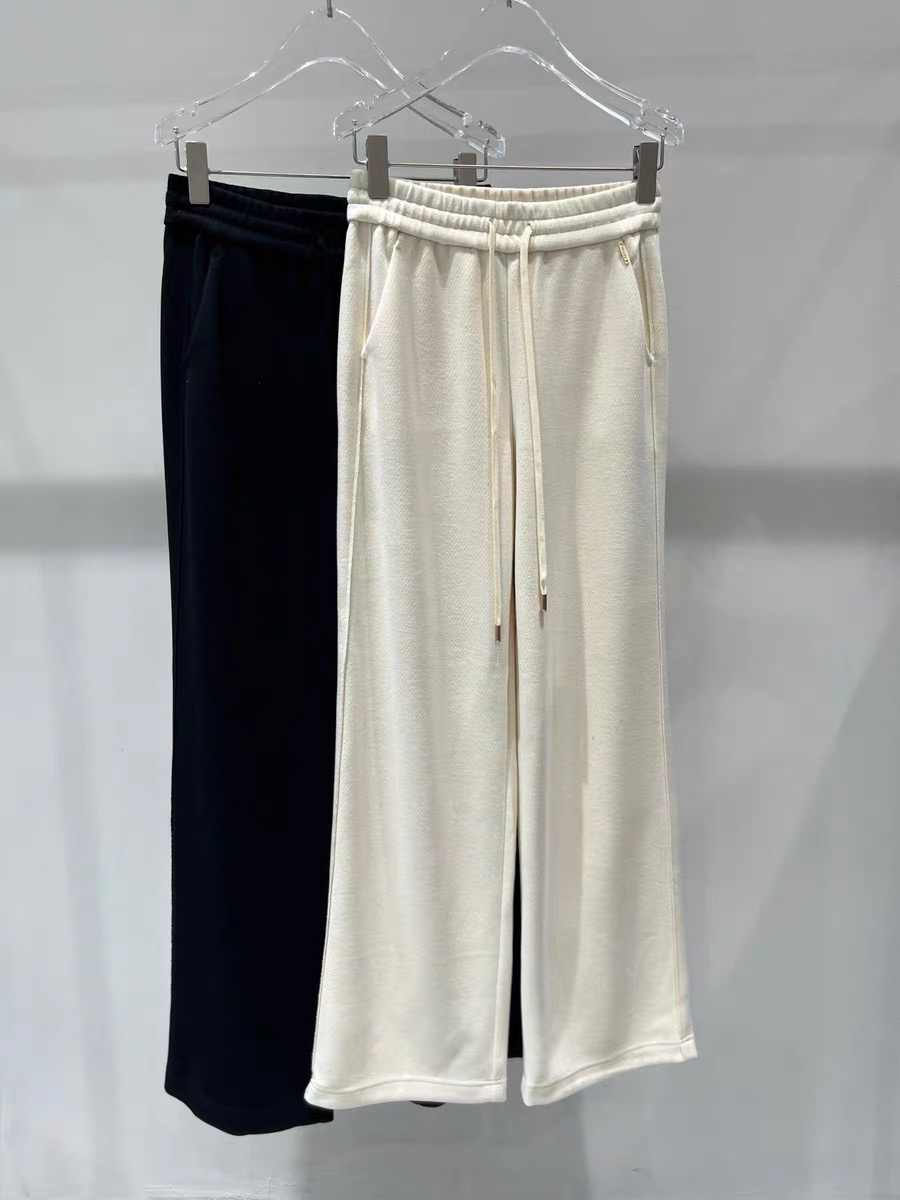 高腰松紧直筒裤女百搭垂感阔腿裤3192