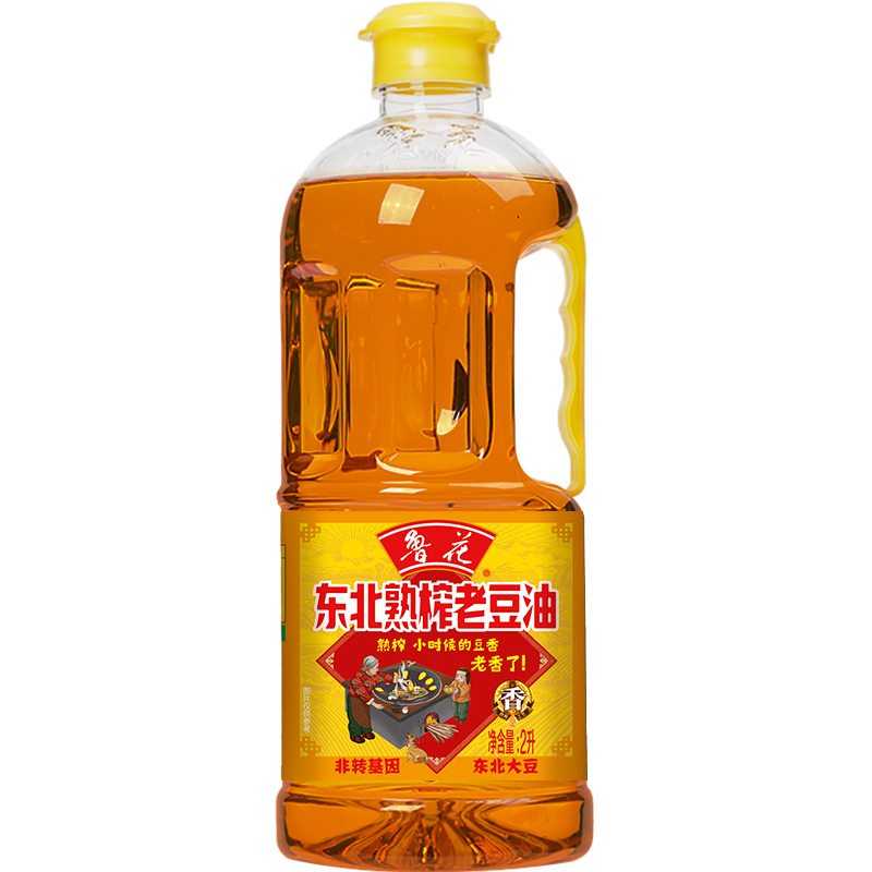 大豆油压榨非转基因精炼东北熟榨老豆油2L*1食用油大豆油粮油