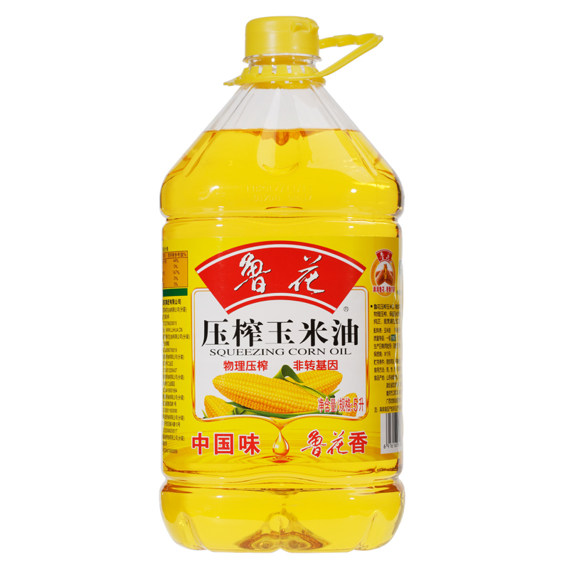 鲁花精选优质营养5L玉米油非转基因压榨清香不油腻炒菜食用油