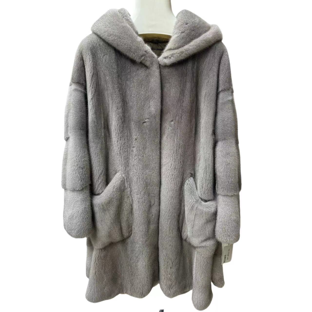 <Diao>4号通用链接-2024年秋冬休闲宽松女士连帽设计师大码外套