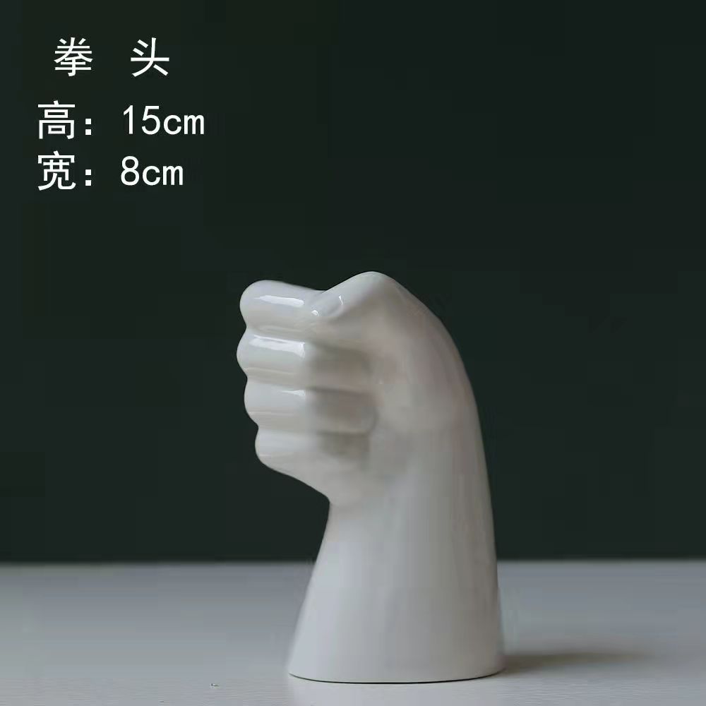新品拳头握手麦穗稻穗花瓶，桌面摆件花盆