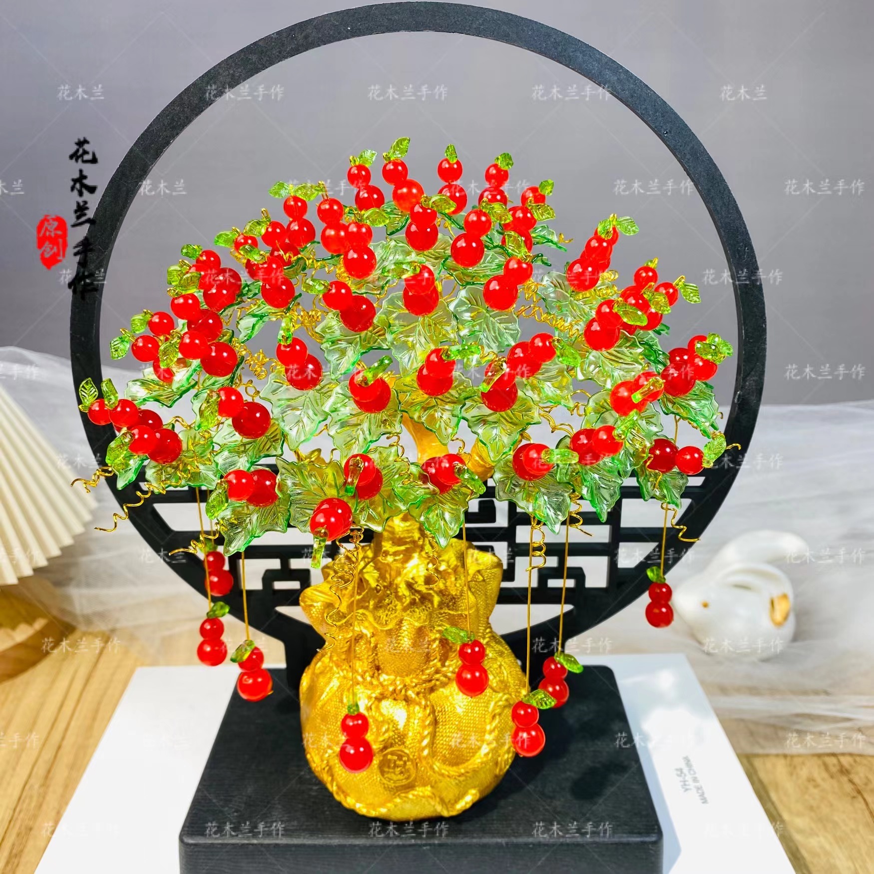 【加单福利300单】屏风葫芦发财树福袋手工diy制作材料包