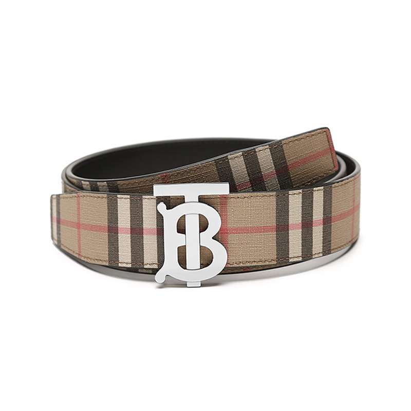 BURBERRY/博柏利Vintage典藏双面格纹专属TB标识皮带8046568