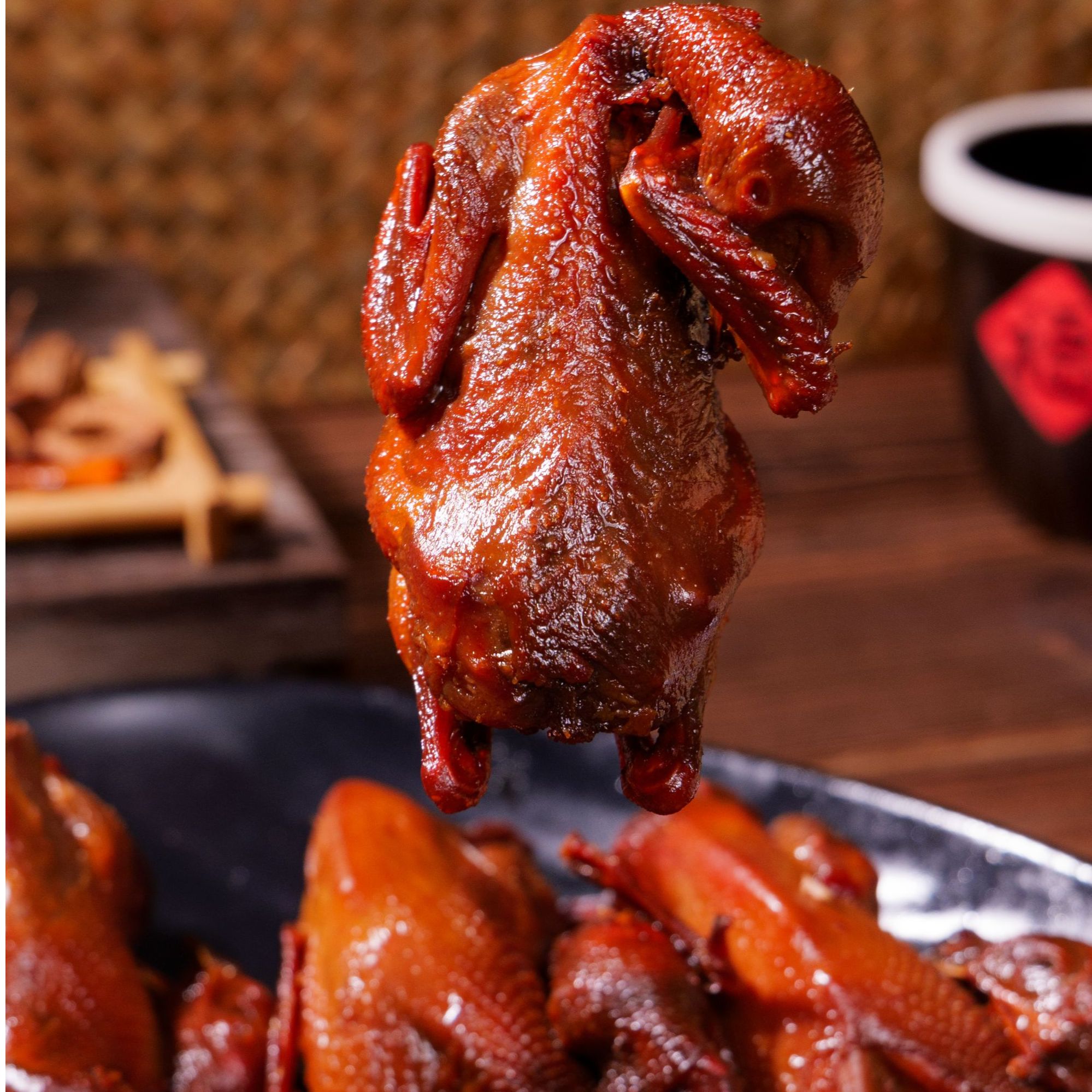 符离集刘老二卤制香辣酱香鹌鹑48g每只休闲零食熟食
