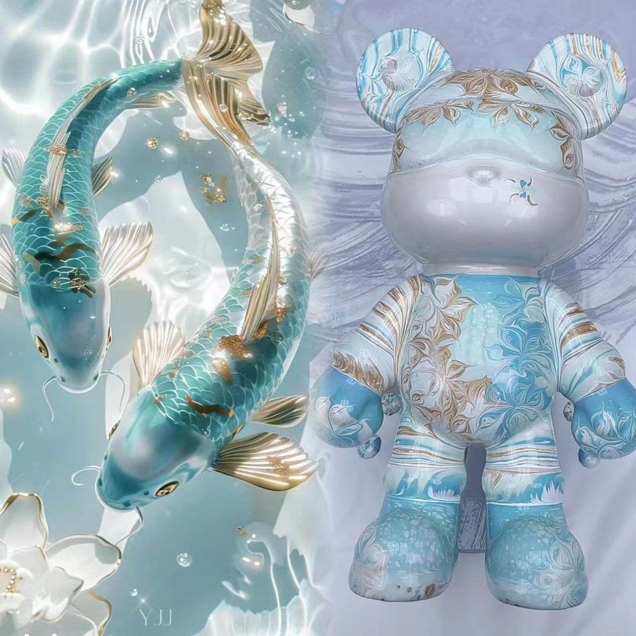 成品链接50cm-80cm流体潮玩摆件摆设玄关家用