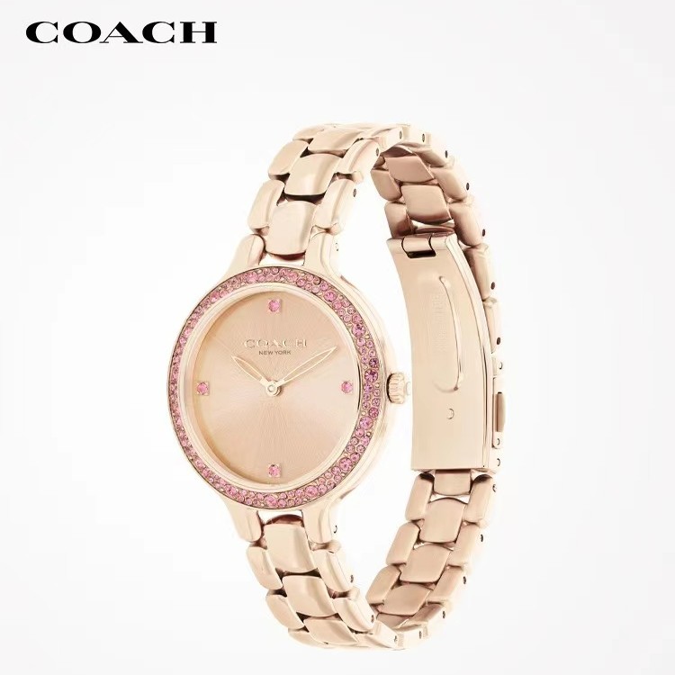 COACH/蔻驰CHELSEA系列轻奢无数字石英机芯欧美气质女士腕表