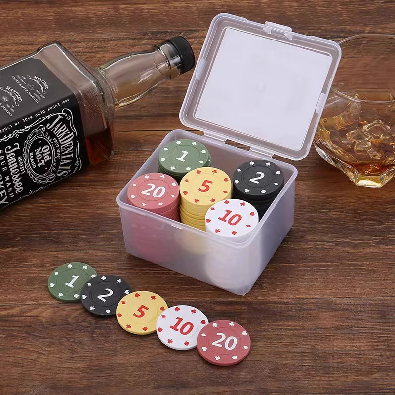 筹码棋牌室同款德州扑克积分奖励兑换币麻将专用码子牌娱乐家用