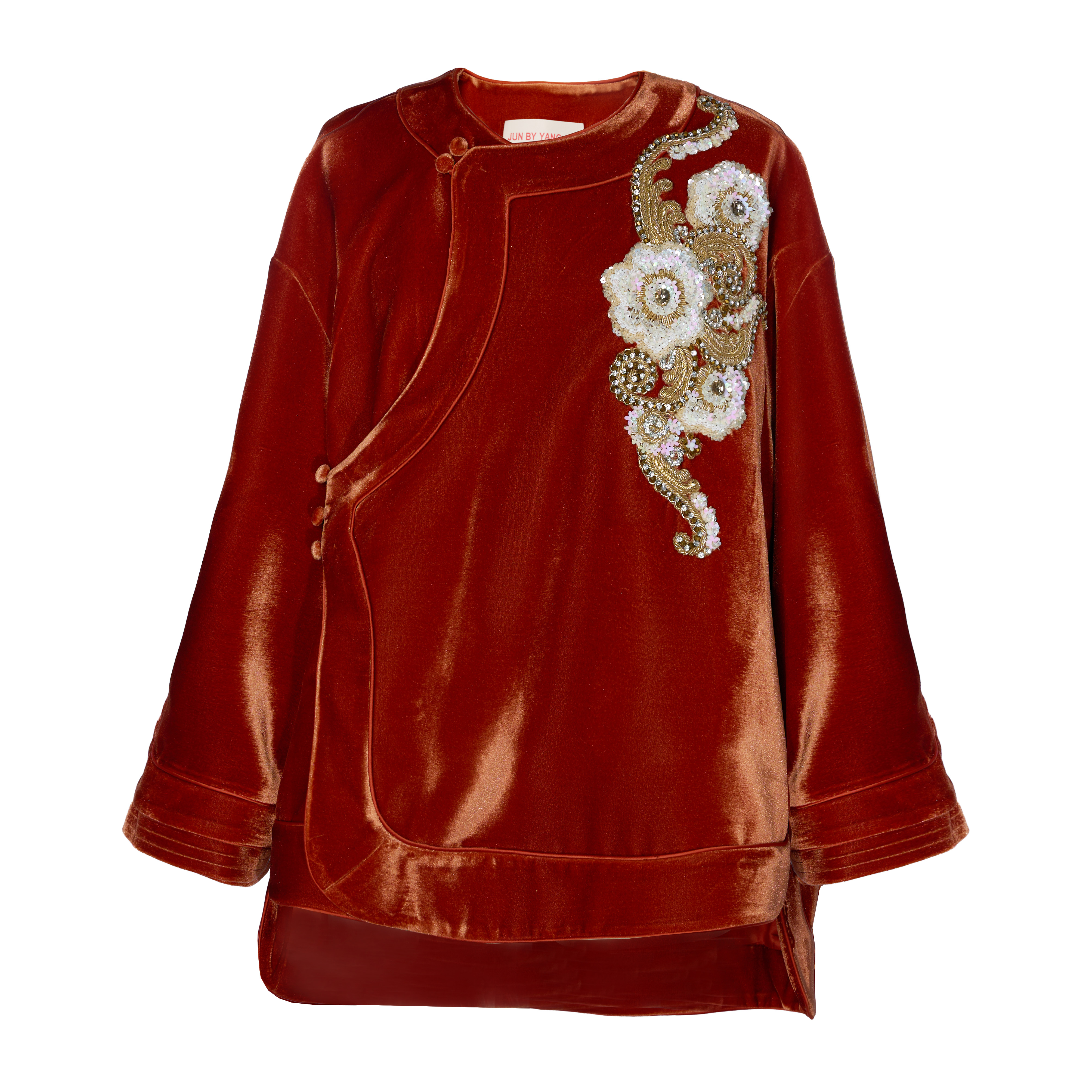 「玉玲珑」JUNYANG 中式斜襟长袖外套