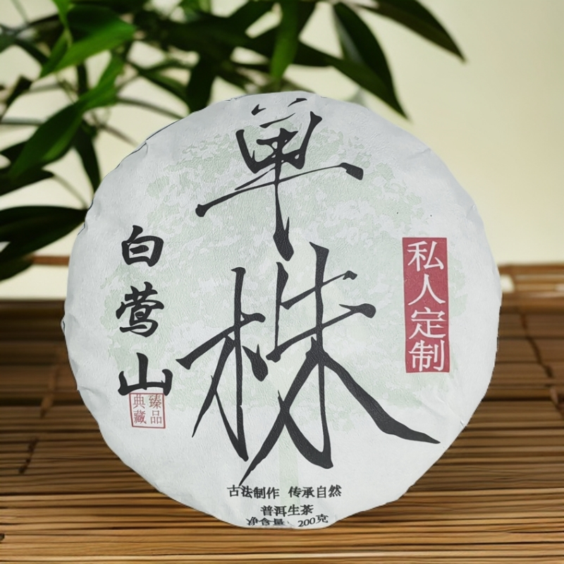 新品【白莺山】2024年白莺山头春手工紧压茶饼200克