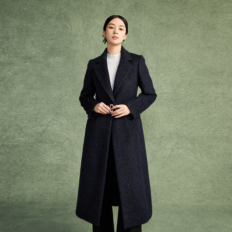 【李老板专属】设计感马海毛绵羊毛时尚毛呢外套-MJFD05WLC122A01