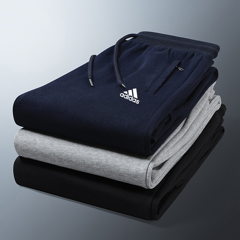 三叶草阿迪达斯潮流运动卫衣大码卫裤束脚裤直筒裤加绒运动男裤