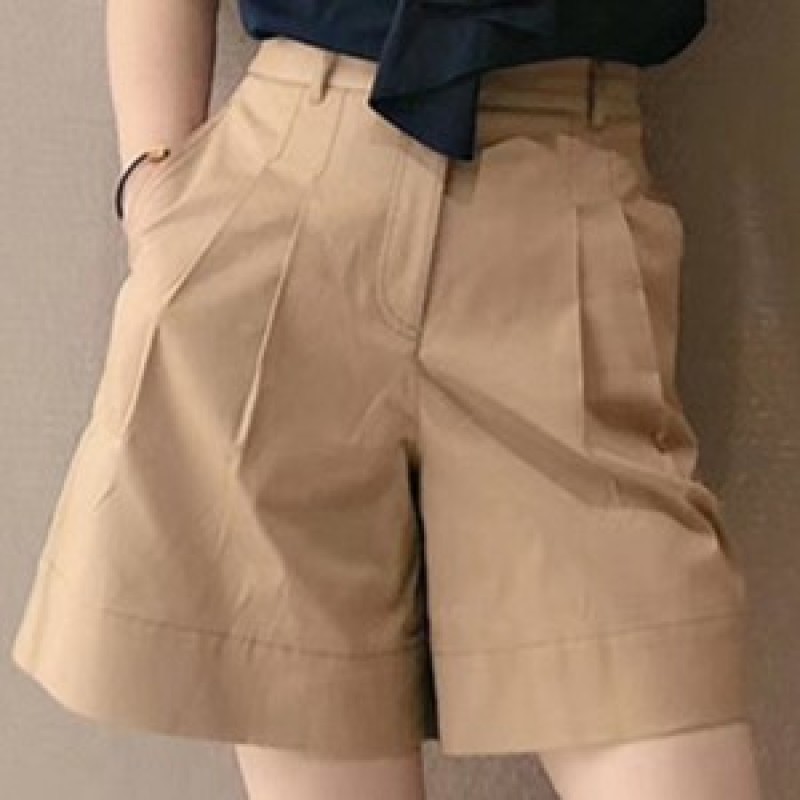 魅言新款夏季高腰休闲气质百搭宽松时尚阔腿裤工装短裤女1100209