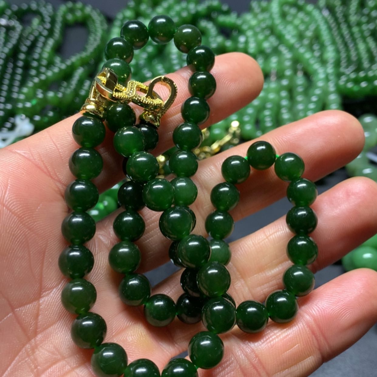 【闪购商品】和田玉（碧玉）项链未镶嵌C*悠