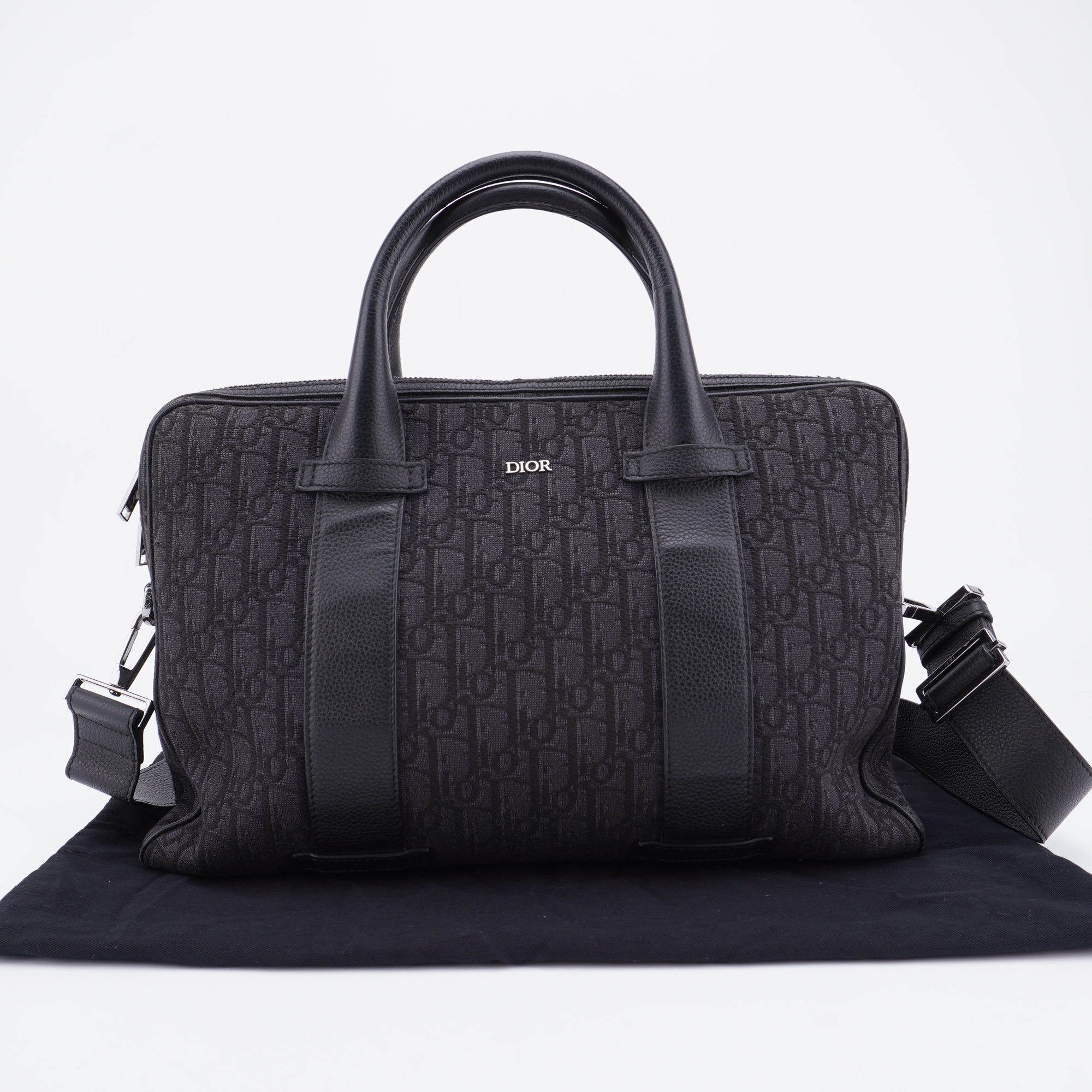 95新 DIOR/迪奥 Oblique提花老花满印手提包 D110