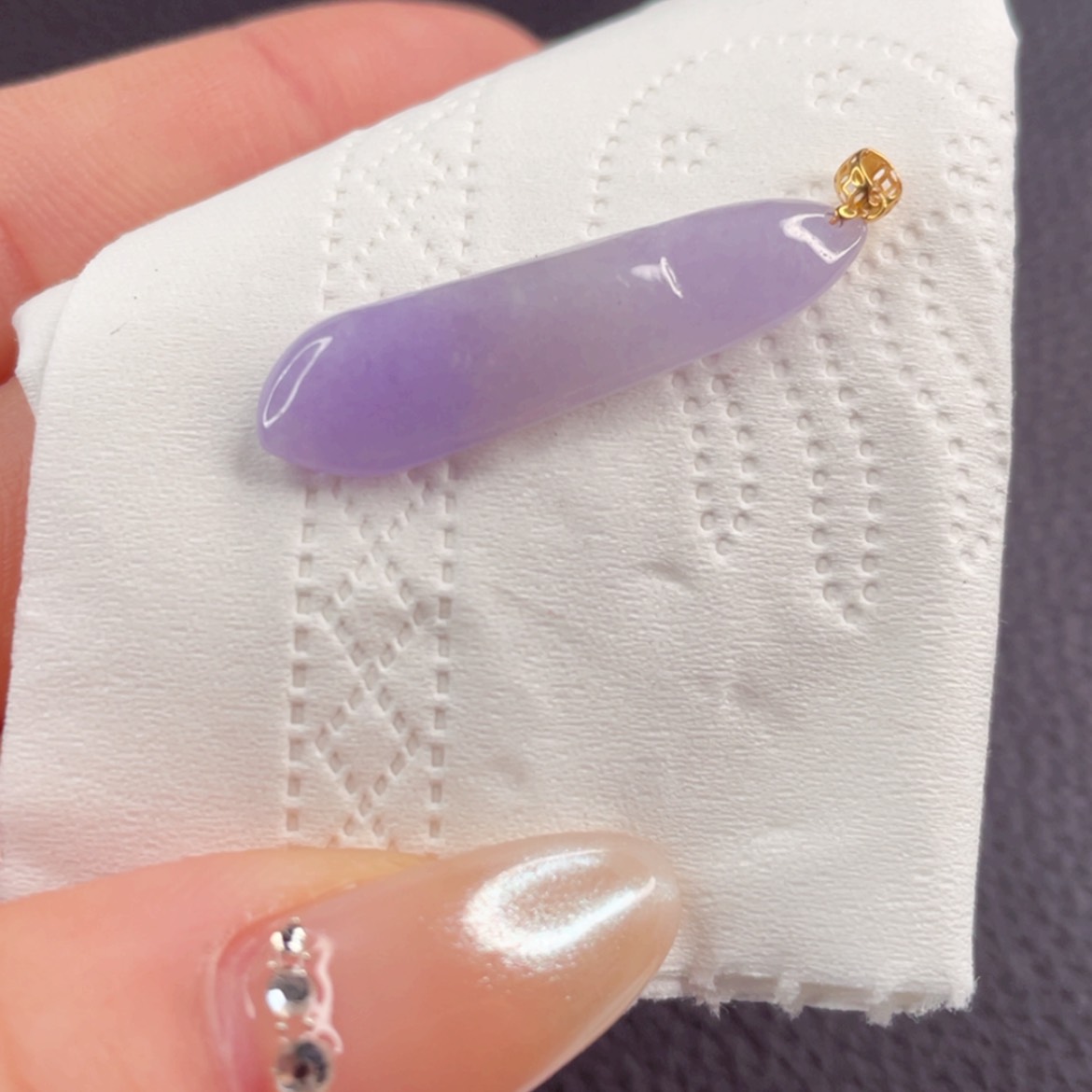 【闪购商品】翡翠如图18K金镶嵌