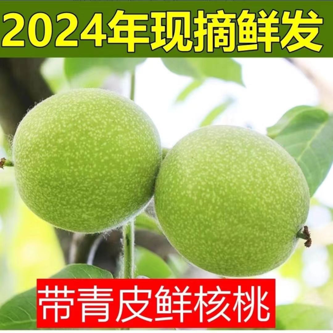 新鲜湿核桃2025新货新鲜核桃生核桃新鲜青皮核桃零食孕妇薄皮核桃