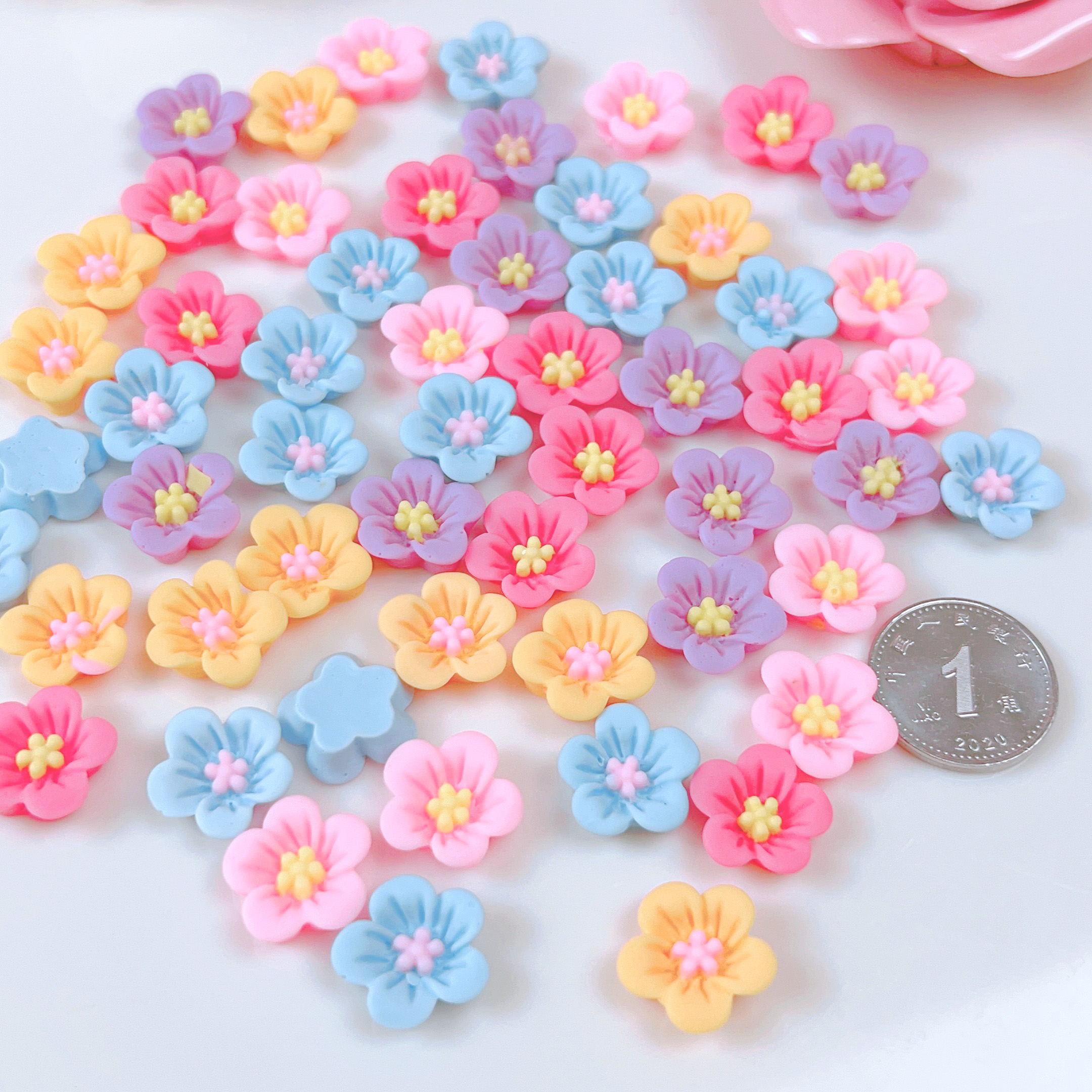 迷你花朵奶油风diy手工DIY装饰