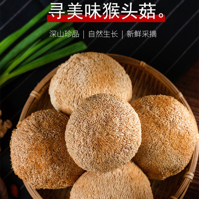 【2包猴头菇】新鲜干品 无硫 菌菇 炒菜 煲汤 凉拌食材