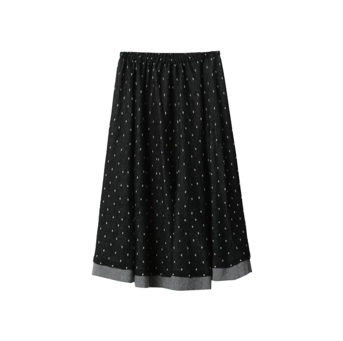 ICE DUST 24AW新款 时尚波点松紧腰针织长半裙女