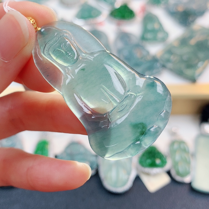 【闪购商品】翡翠颈饰18K金镶嵌