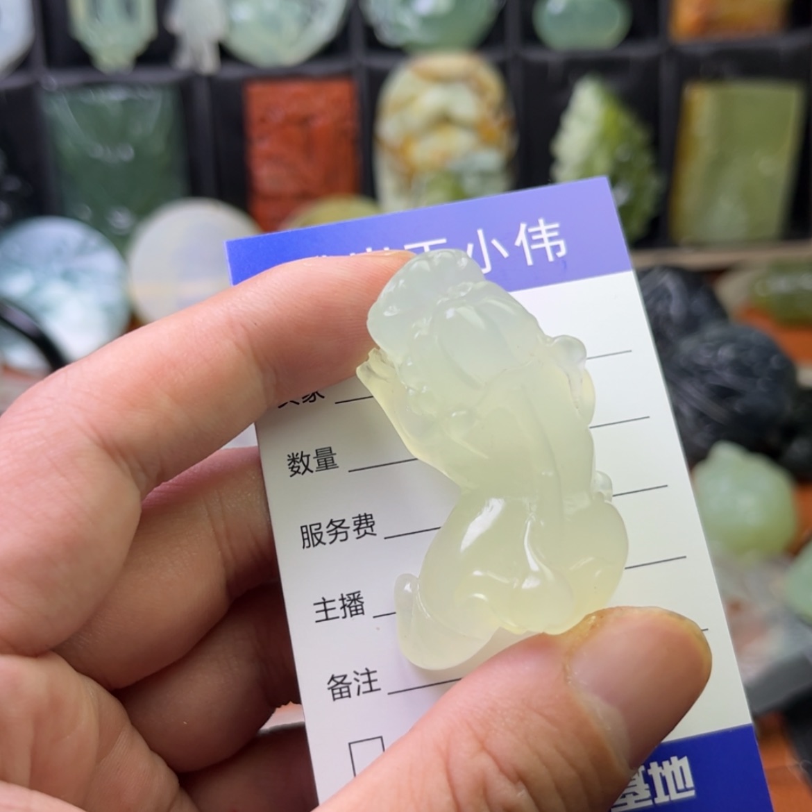 【闪购商品】蛇纹石玉吊坠(不含链)未镶嵌美***鸭