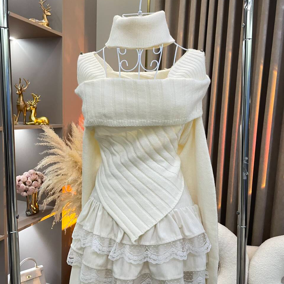 【A9079墨丽】2024秋季显瘦长袖针织衫短款百搭套头时尚洋气