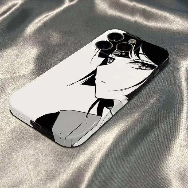 靓壳黑白动漫女神苹果iPhone1413手机菲林全包式硬壳潮牌创意卡通