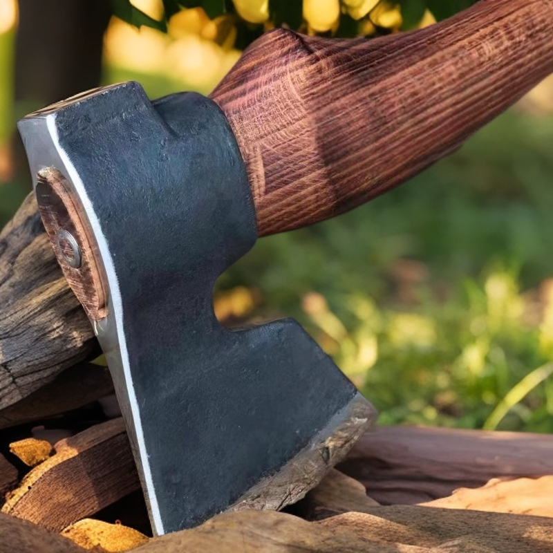 锰钢锻打幽灵斧户外劈柴砍树剁大骨