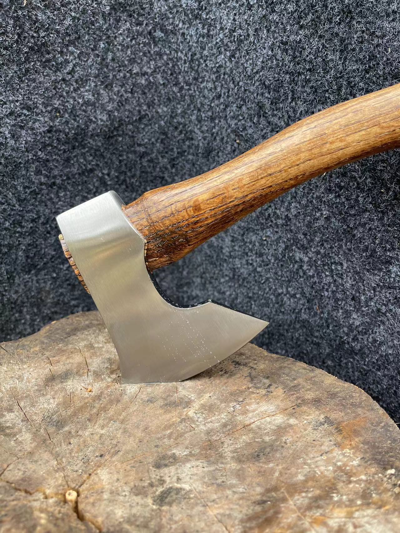 户外露营青冈木中尼曼斧家用 劈柴 剁骨