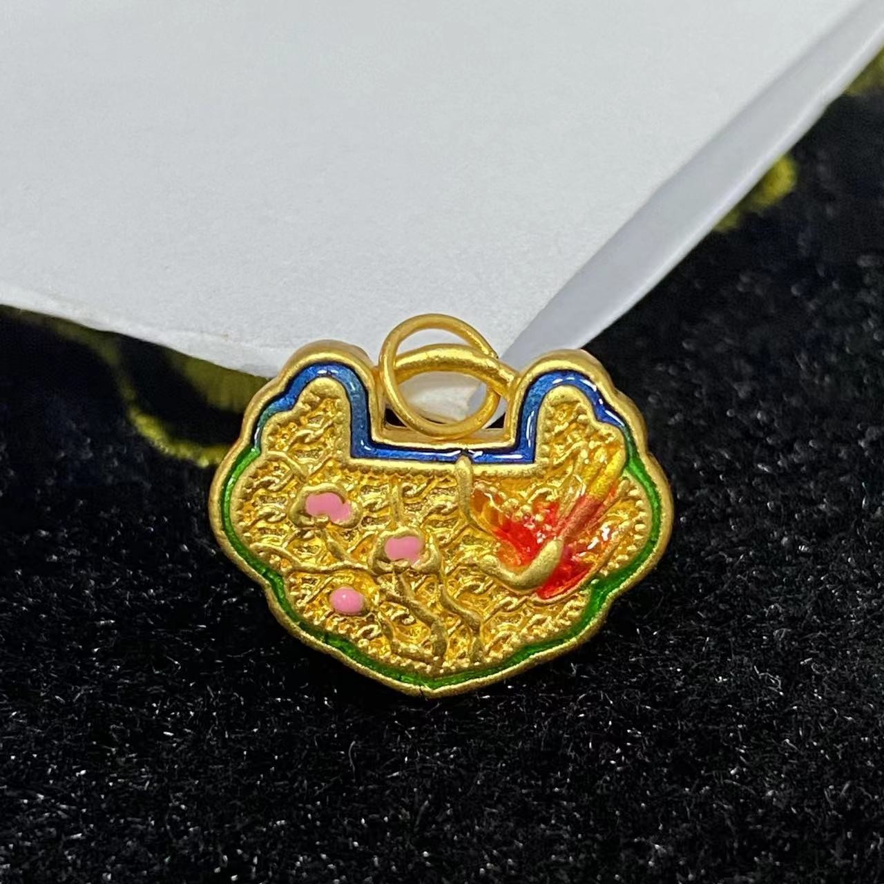 足金999 喜上眉梢复古风吊坠搭红玛 瑙手串@@AD101