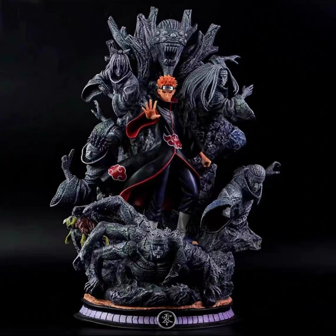 六道佩恩晓组织火影忍者手办鼬小南斑雕像GK模型摆件创意周边26cm