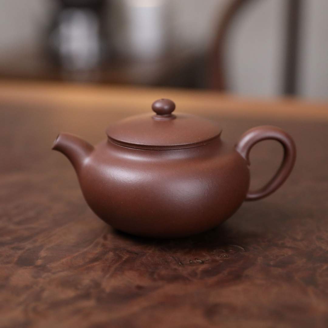 佳南居甄选 全手工作品《珠紫》壶 老紫泥170cc