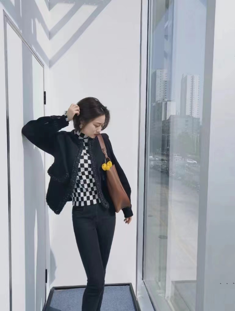 [商场同款] 时尚羊毛呢小香风外套5400312