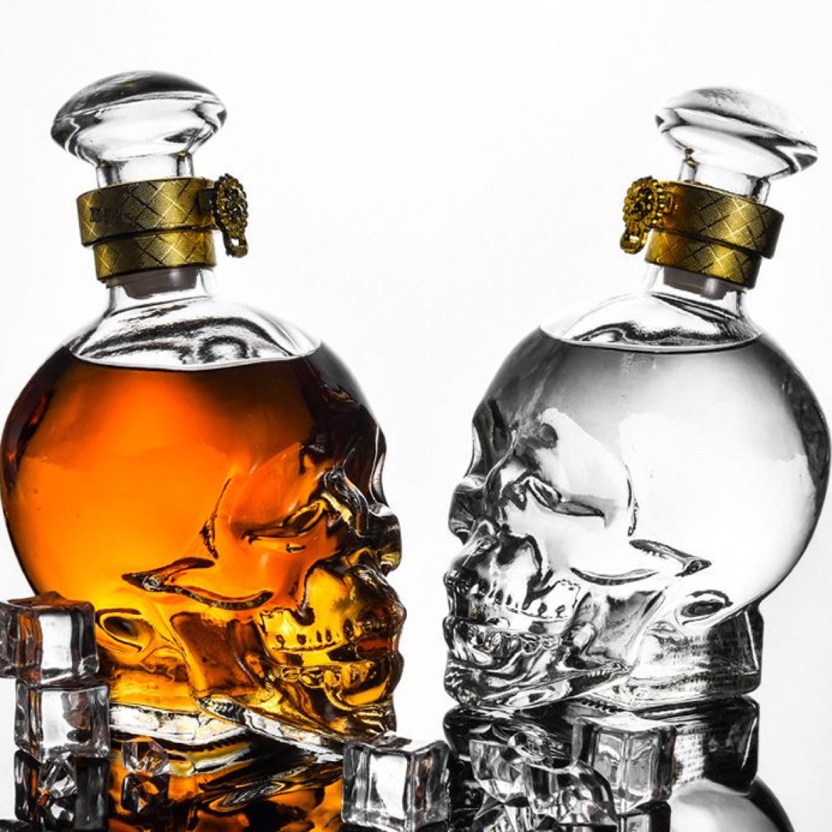 包邮海盗骷髅头威士忌骷髅头伏特加骷髅酒40度烈酒370ML