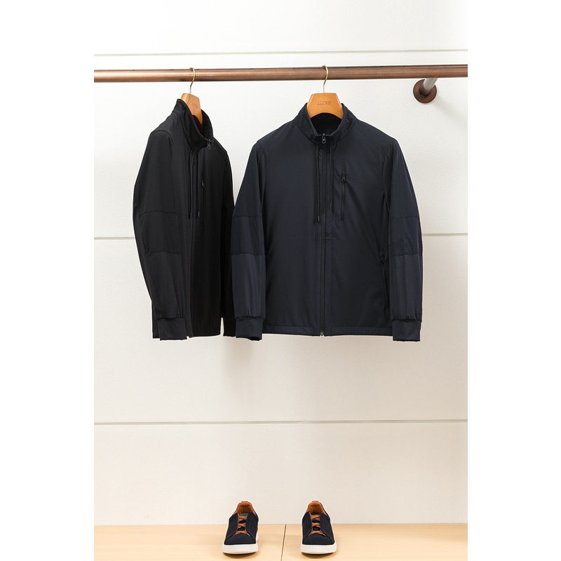 法奢1.5W，PP同源面料 春秋男士高端立领价额商务休闲简约外套男