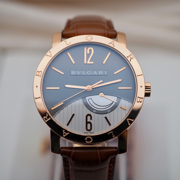 95新 BVLGARI/宝格丽 18k金 BB系列 表径41mm 手动机械