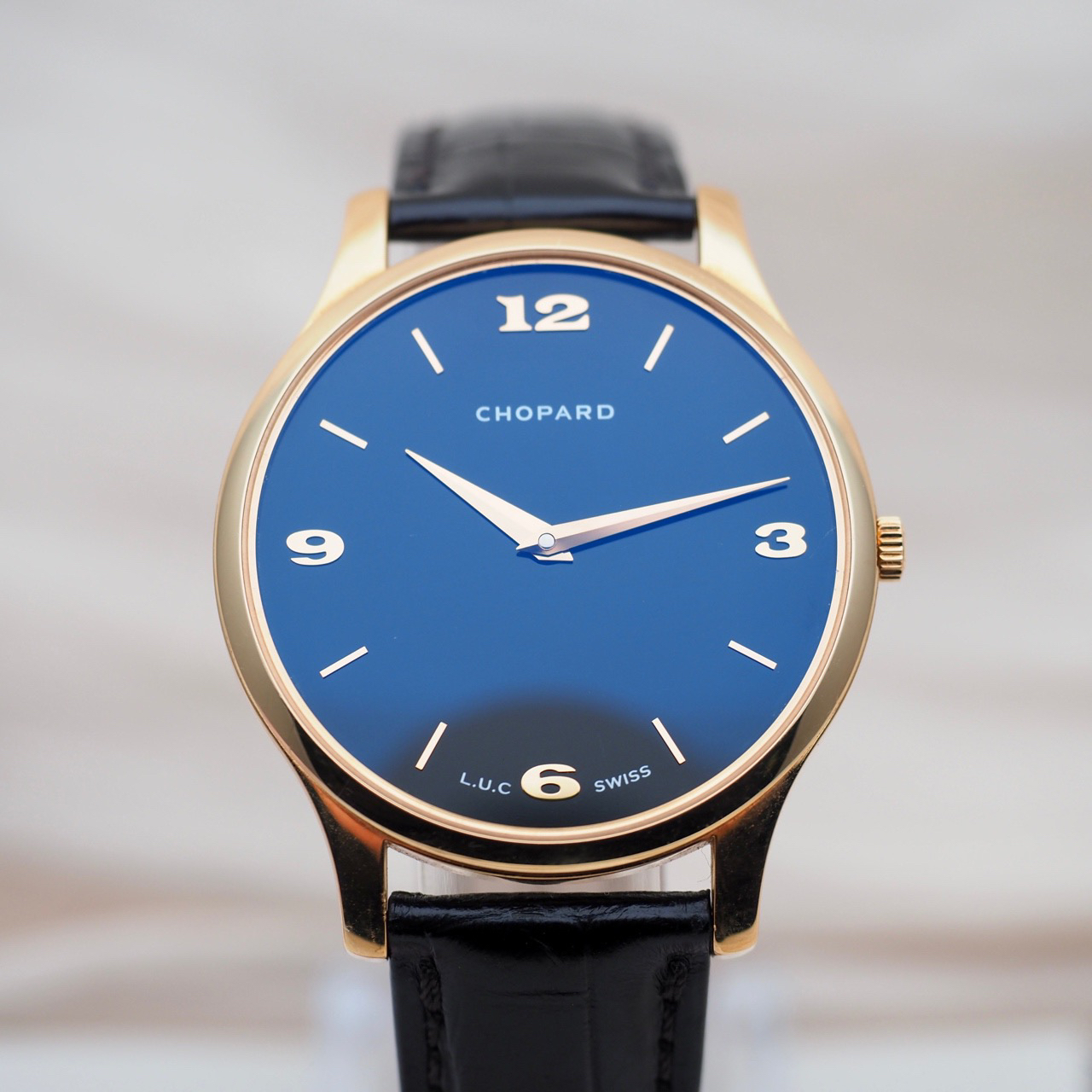 95新 Chopard/萧邦 18k金/L.U.C系列/表径39.5mm/自动/10496993