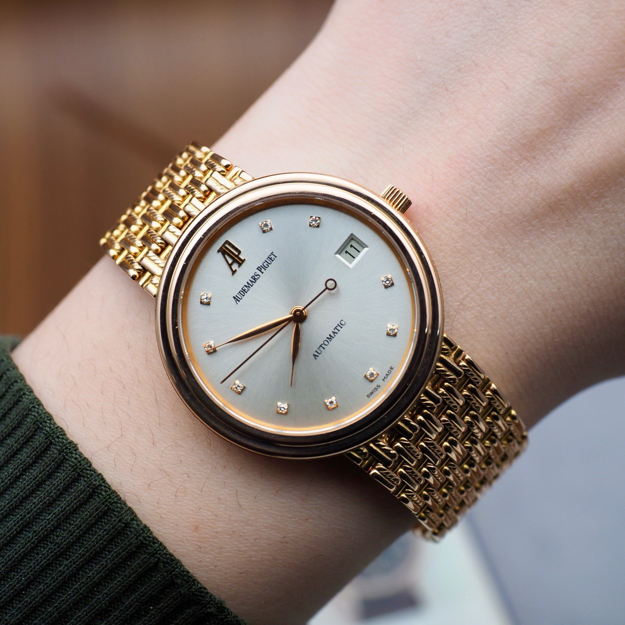95新 AIPE/爱彼 18k金/表径36mm/自动机械/7695404