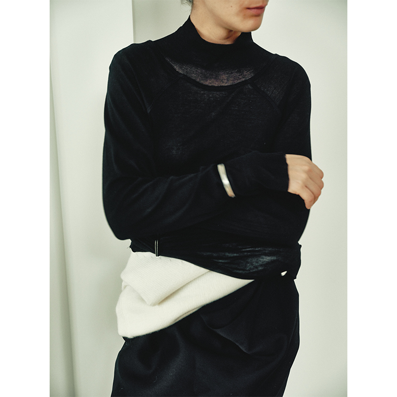 【不可退换】LAMRONS 24AW  黑色打底上衣 正品现货/FIL买手店