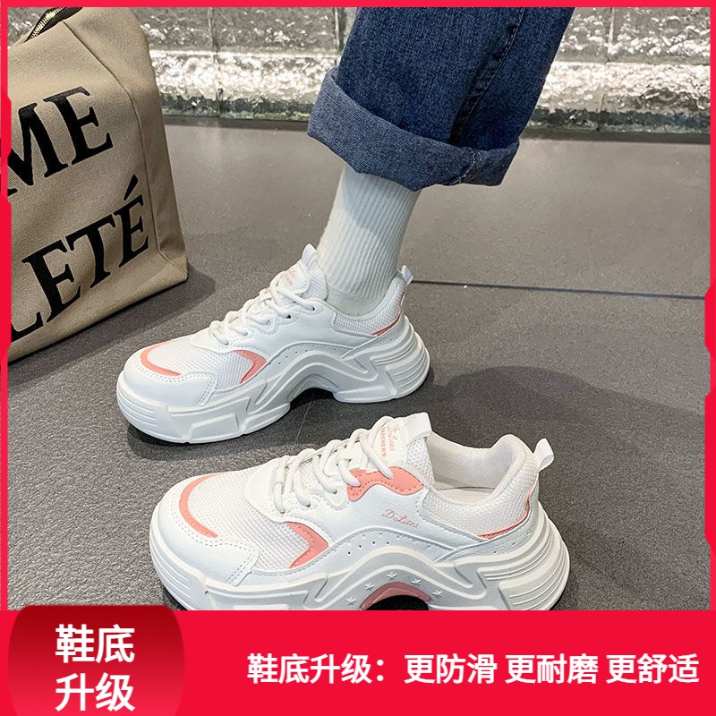 回力潮品冬季奶油厚底帆布鞋女鞋新款韩版大头休闲百搭松糕小白鞋