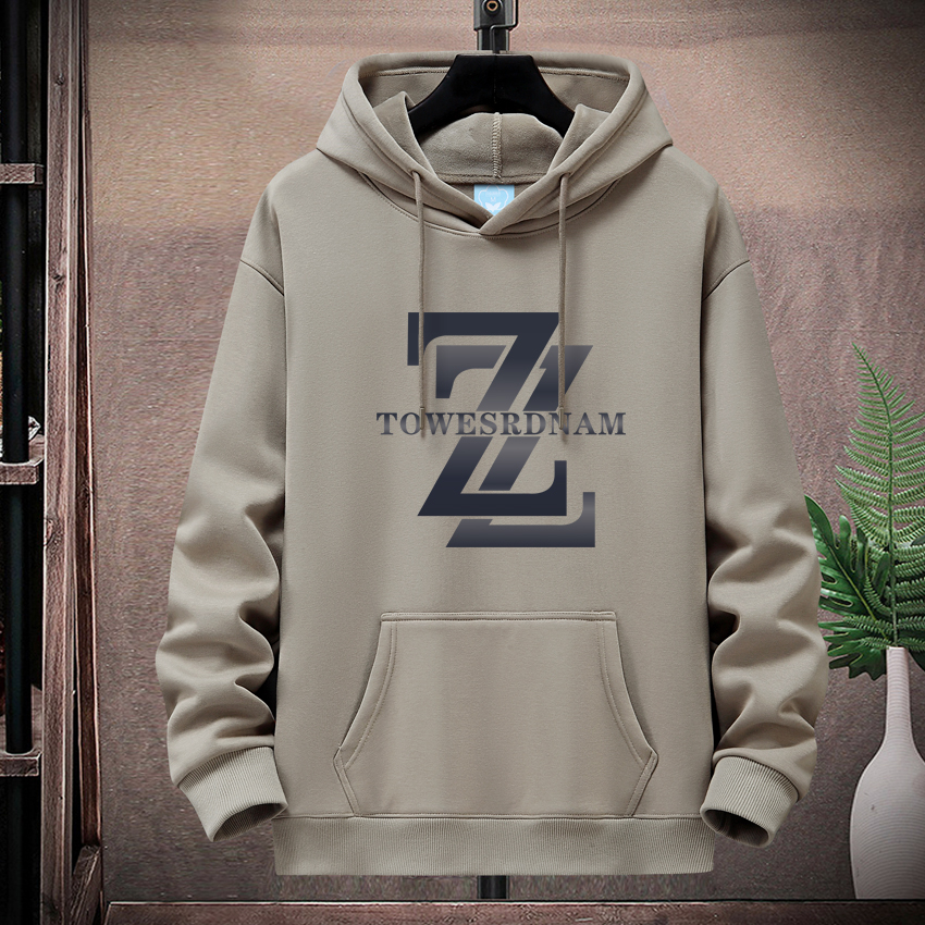 加绒秋冬新款 男士重磅加厚连帽卫衣 时尚学生情侣套头帽衫冬装