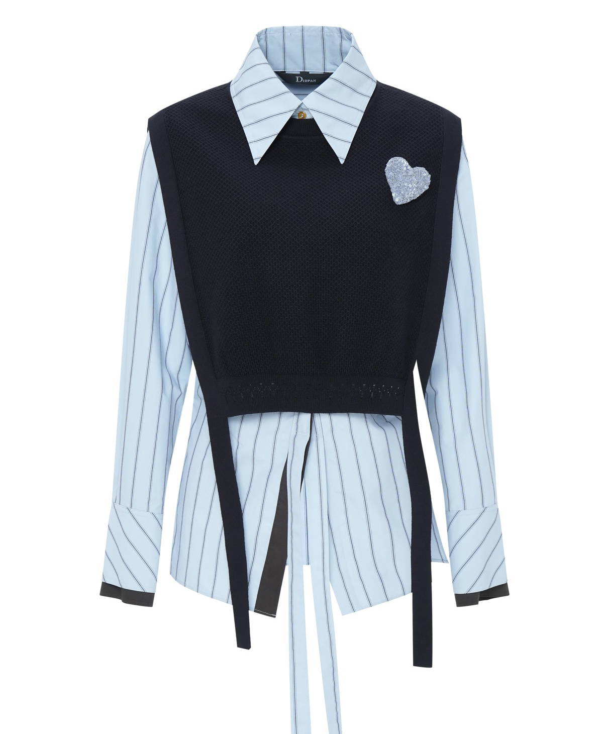 意大利设计师品牌女装 冬季上衣配背心