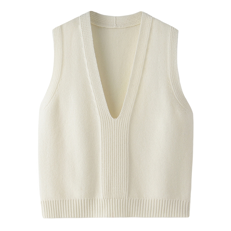 针织加厚款马甲背心常规款外穿外搭羊绒衫百搭