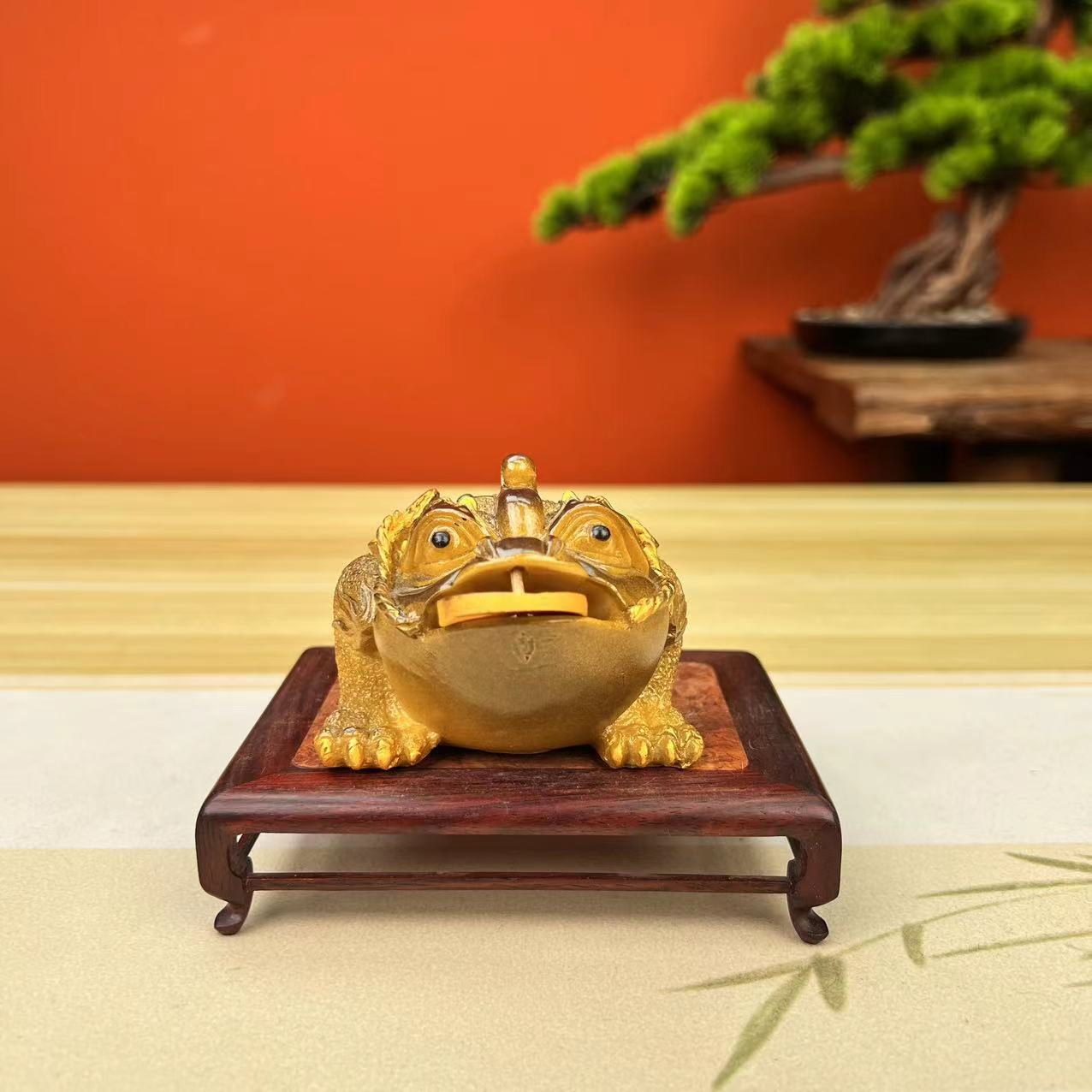 变色茶宠金蟾摆件精品茶桌茶玩物创意茶道JS