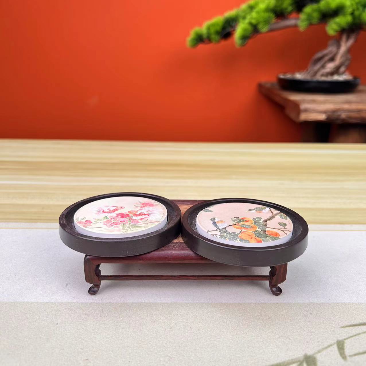 吸水杯垫茶垫功夫创意茶具（两只）JS