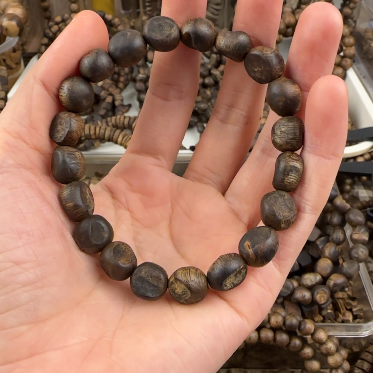 【闪购商品】沉香手串风***吹棋楠手串8.2克