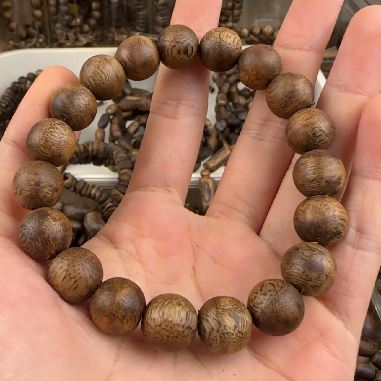 【闪购商品】沉香手串完***·棋楠手串8.6克